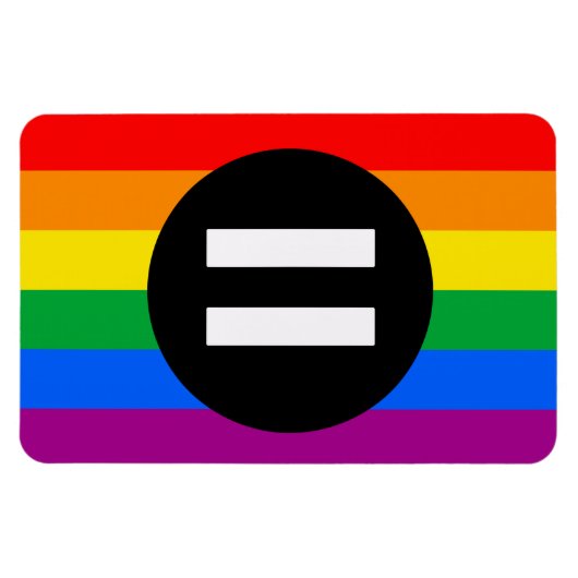 Magnet Flexible Drapeau des droits gays (Horizontal)