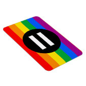 Magnet Flexible Drapeau des droits gays (Côté Droit)