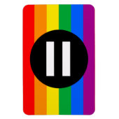Magnet Flexible Drapeau des droits gays (Vertical)