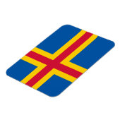 Magnet Flexible Drapeau des îles Åland patriotiques (Côté Gauche)