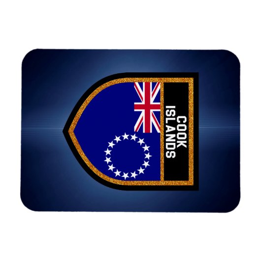 Magnet Flexible Drapeau des Îles Cook (Horizontal)