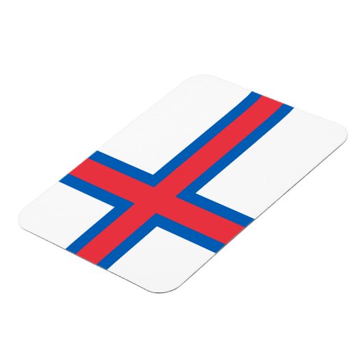 Magnet Flexible Drapeau des îles Féroé (Côté Gauche)