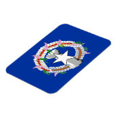 Magnet Flexible Drapeau des îles Mariannes du Nord (Côté Gauche)