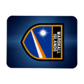 Magnet Flexible Drapeau des îles Marshal (Horizontal)