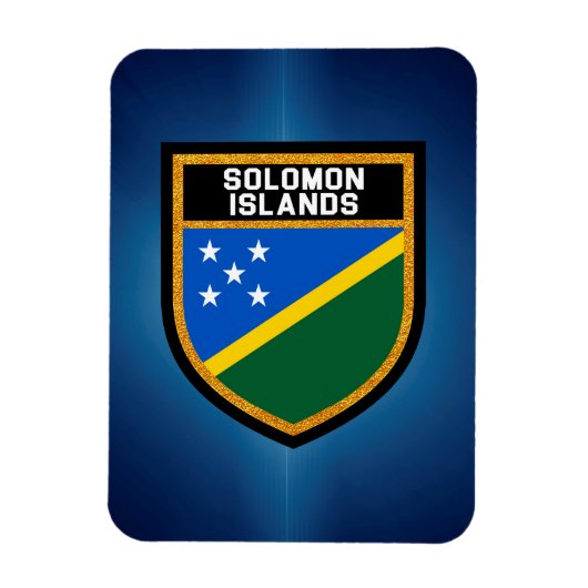 Magnet Flexible Drapeau des Îles Salomon (Vertical)