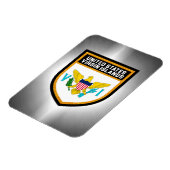 Magnet Flexible Drapeau des îles Vierges américaines (Côté Gauche)