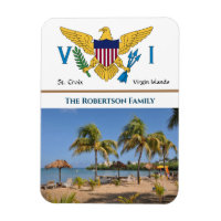 Drapeau des îles Vierges américaines USVI St. Croi