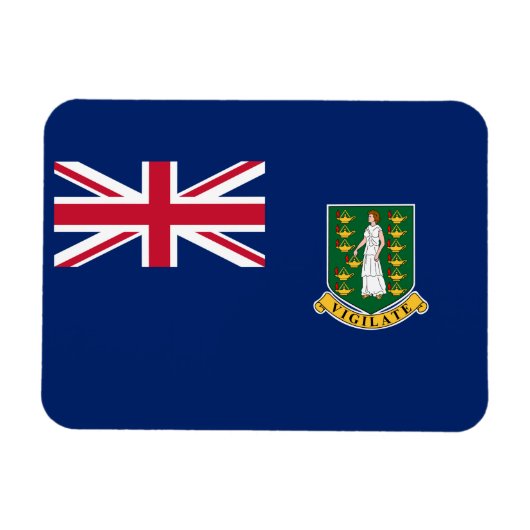 Magnet Flexible Drapeau des îles Vierges britanniques (Horizontal)