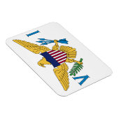 Magnet Flexible Drapeau des Îles Vierges des États-Unis (Côté Droit)