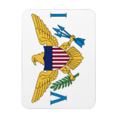 Magnet Flexible Drapeau des Îles Vierges des États-Unis (Vertical)