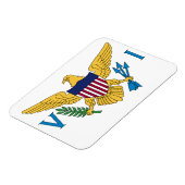 Magnet Flexible Drapeau des Îles Vierges des États-Unis (Côté Gauche)