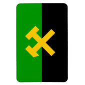 Magnet Flexible Drapeau des mineurs et des travailleurs des mines (Vertical)