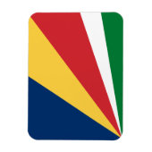 Magnet Flexible Drapeau des Seychelles (Vertical)