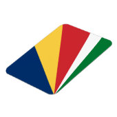 Magnet Flexible Drapeau des Seychelles (Côté Gauche)