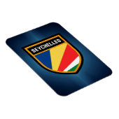 Magnet Flexible Drapeau des Seychelles (Côté Droit)