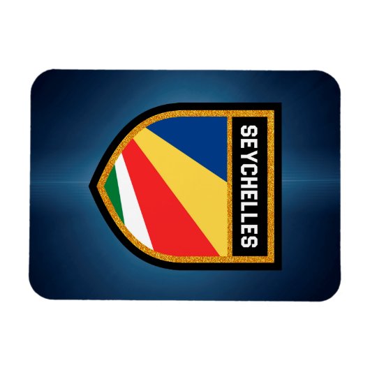 Magnet Flexible Drapeau des Seychelles (Horizontal)