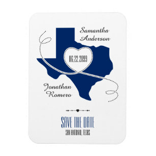 Magnet Flexible Drapeau d'état Bleu Texas Curling ruban Enregistre