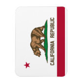 Magnet Flexible Drapeau d'État de la République de Californie (Vertical)