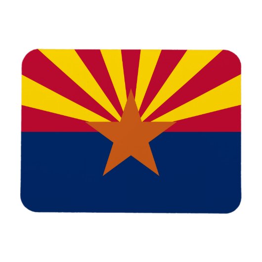 Magnet Flexible Drapeau d'État de l'Arizona (Horizontal)