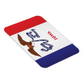 Magnet Flexible Drapeau d'État de l'Iowa, États-Unis (Côté Droit)