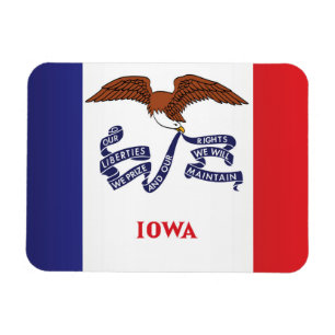Magnet Flexible Drapeau d'État de l'Iowa, États-Unis