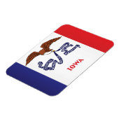 Magnet Flexible Drapeau d'État de l'Iowa, États-Unis (Côté Gauche)