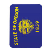 Magnet Flexible Drapeau d'État de l'Oregon, États-Unis (Vertical)