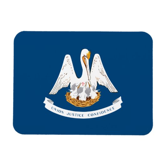 Magnet Flexible Drapeau d'État de Louisiane (Horizontal)