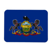 Magnet Flexible Drapeau d'État de Pennsylvanie (Horizontal)