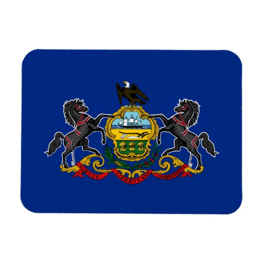 Magnet Flexible Drapeau d'État de Pennsylvanie (Horizontal)