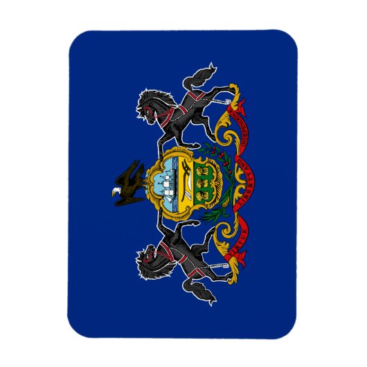 Magnet Flexible Drapeau d'État de Pennsylvanie (Vertical)