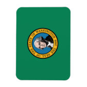 Magnet Flexible Drapeau d'État de Washington, États-Unis (Vertical)