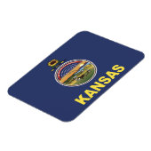 Magnet Flexible Drapeau d'État du Kansas, États-Unis (Côté Gauche)