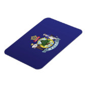 Magnet Flexible Drapeau d'État du Maine, États-Unis (Côté Gauche)