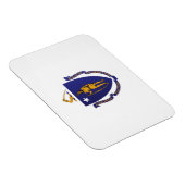 Magnet Flexible Drapeau d'Etat du Massachusetts, États-Unis (Côté Droit)