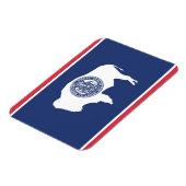 Magnet Flexible Drapeau d'Etat du Wyoming, États-Unis (Côté Gauche)