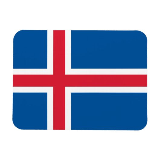 Magnet Flexible Drapeau d'Islande (Horizontal)
