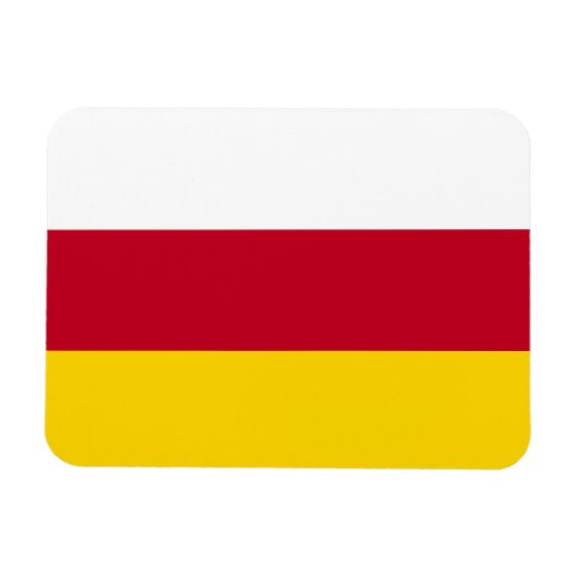 Magnet Flexible Drapeau d'Ossétie du Nord (Horizontal)