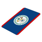 Magnet Flexible Drapeau du Belize (Côté Gauche)