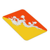 Magnet Flexible Drapeau du Bhoutan (Côté Droit)