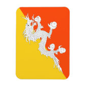 Magnet Flexible Drapeau du Bhoutan (Vertical)