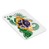 Magnet Flexible Drapeau du Brésil (Côté Droit)
