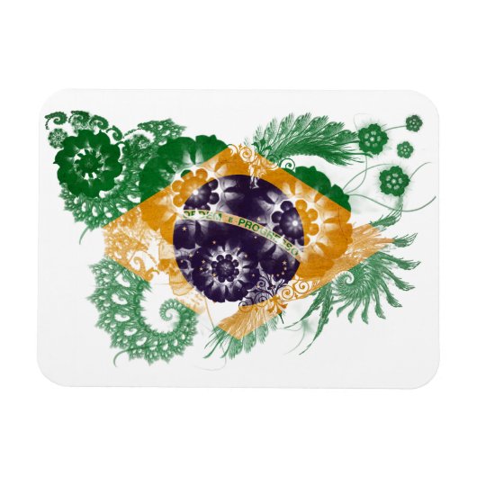 Magnet Flexible Drapeau du Brésil (Horizontal)