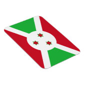 Magnet Flexible Drapeau du Burundi patriotique (Côté Droit)