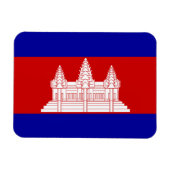 Magnet Flexible Drapeau du Cambodge (Horizontal)