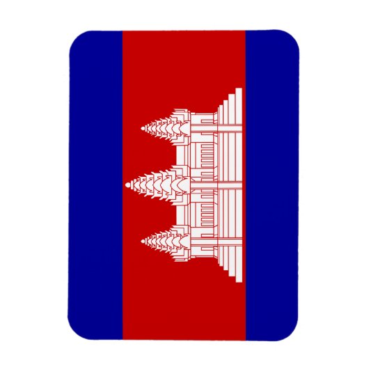 Magnet Flexible Drapeau du Cambodge (Vertical)