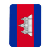 Magnet Flexible Drapeau du Cambodge patriotique (Vertical)