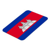 Magnet Flexible Drapeau du Cambodge patriotique (Côté Gauche)