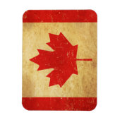 Magnet Flexible Drapeau du Canada Conception Vintage (Vertical)