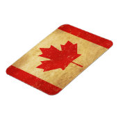 Magnet Flexible Drapeau du Canada Conception Vintage (Côté Gauche)